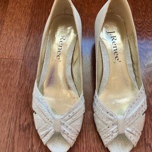 J Renee Allure silver shoes